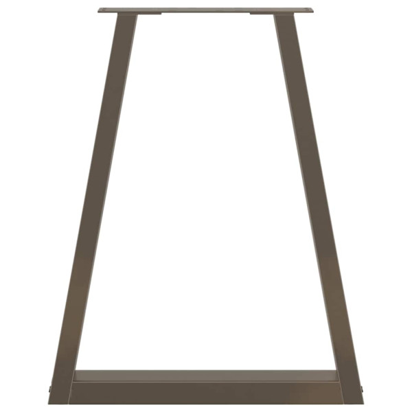 Pés para mesa de jantar em formato de V. 2 peças. aço natural. 60x(72-73.3) cm. aço M 5