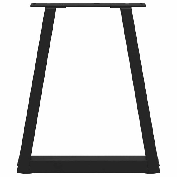 Pés para mesa de centro em V. 2 peças. preto. 38x(42-43.3) cm. aço M 5