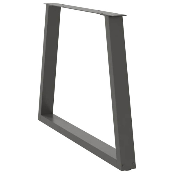 Patas para mesa comedor forma V 2uds antracita 90x(72-73.3) cm M 4