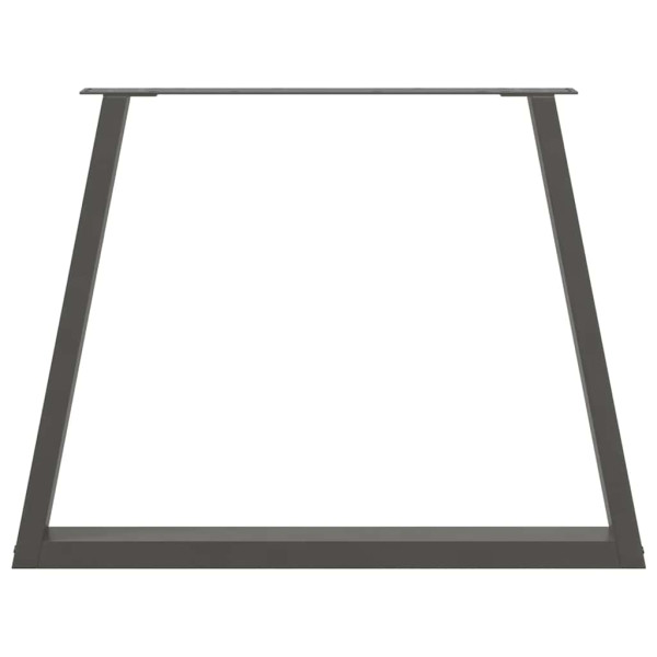 Patas para mesa comedor forma V 2uds antracita 90x(72-73.3) cm M 5