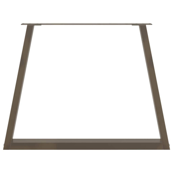 Pés para mesa de jantar em formato de V. 3 peças. aço natural. 100x(72-73.3) cm. aço M 5