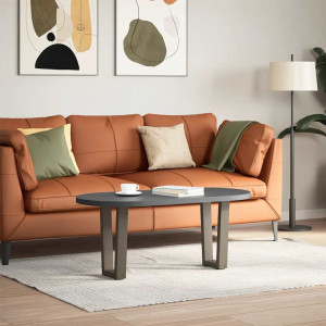 Pés para mesa de centro em formato de V. 2 peças. aço natural. 28x(42-43.3) cm. aço H