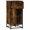 Aparador madera ingeniería y metal roble ahumado 35.5x35x76 cm 5