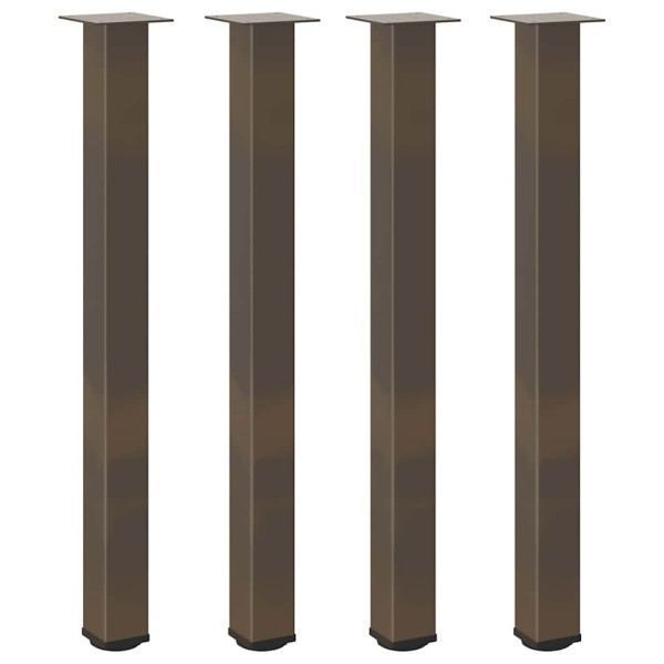 Pés para mesa de bar 4 peças aço natural 100-102 cm aço M 2