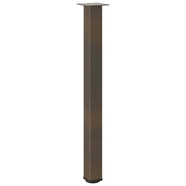 Patas para mesa de centro 4 uds acero acero natural 100-102 cm M 4