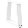 Pés para mesa de centro em V 2 peças Branco 30x(30-31.3) cm Aço 4