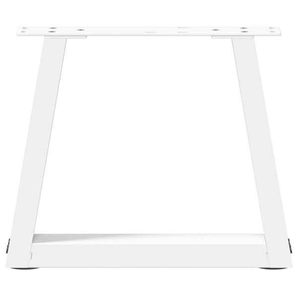 Pés para mesa de centro em V 2 peças Branco 30x(30-31.3) cm Aço M 5