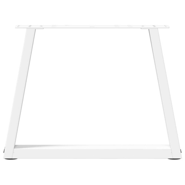 Patas para mesa de comedor forma V 2 uds blanco 50x(42-43.3) cm M 5
