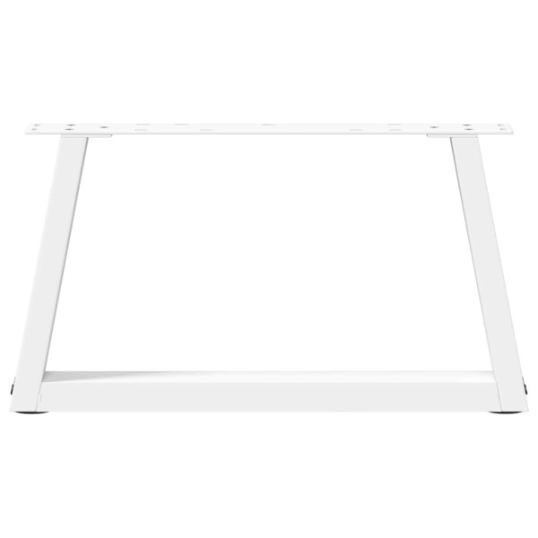 Patas para mesa de comedor forma V 2 uds blanco 70x(30-31.3) cm M 5