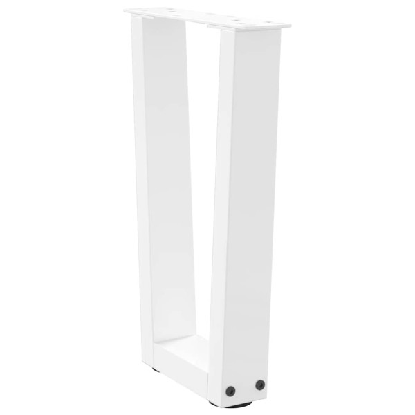 Pés para mesa de centro em V 2 peças Branco 38x(42-43.3) cm Aço M 4