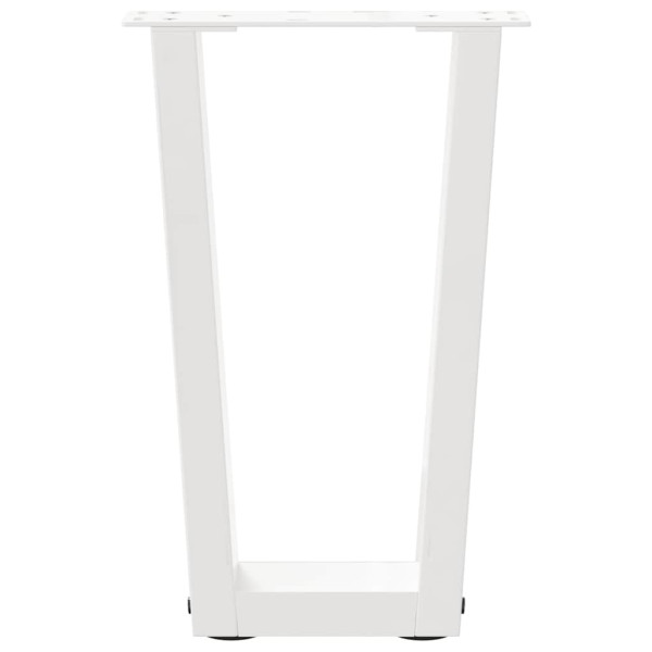 Pés para mesa de centro em V 2 peças Branco 38x(42-43.3) cm Aço M 5
