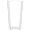 Pés para mesa de centro em V 2 peças Branco 38x(42-43.3) cm Aço 5