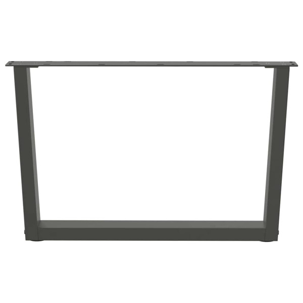 Pés para mesa de centro em V. 2 peças. antracite. 70x (42-43.3) cm. aço M 3