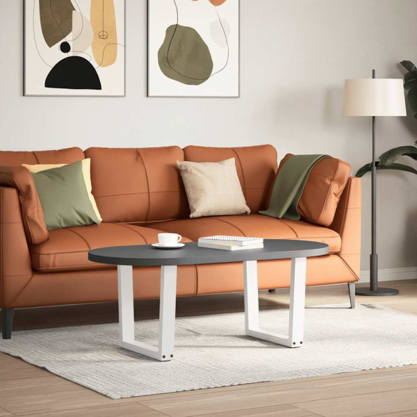 Pés para mesa de centro em V. 2 peças. branco. 60x (42-43.3) cm. aço M 2