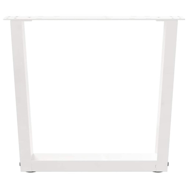 Pés para mesa de centro em V. 2 peças. branco. 60x (42-43.3) cm. aço M 3