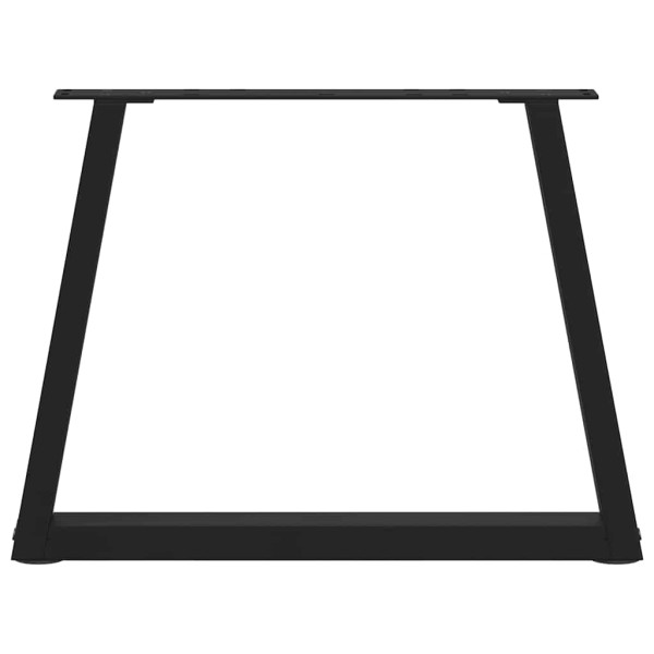 Pés para mesa de centro em V 2 peças preto 70x(42-43.3) cm aço M 5