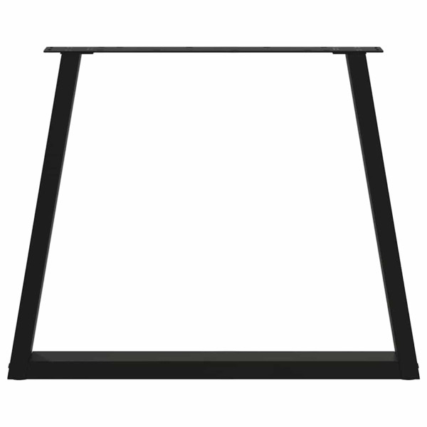 Patas para mesa de comedor forma V 2 uds negro 70x(72-73.3) cm M 5