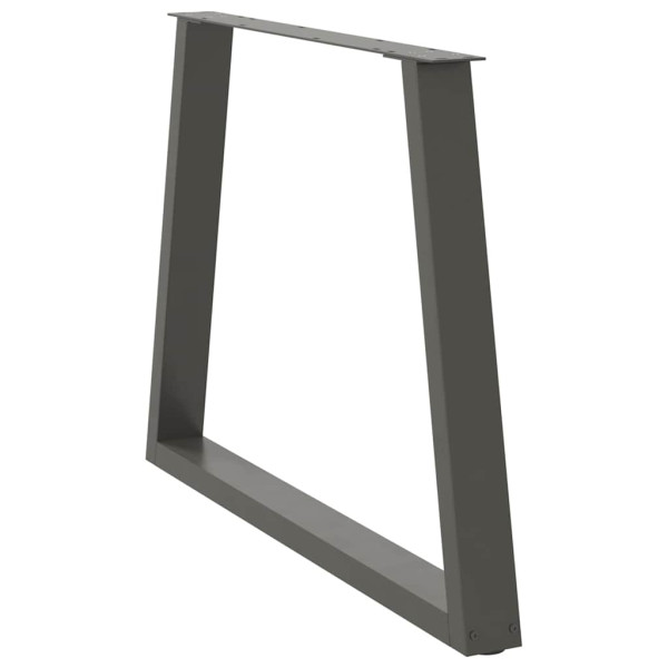 Patas para mesa comedor forma V 2uds antracita 100x(72-73.3) cm M 4