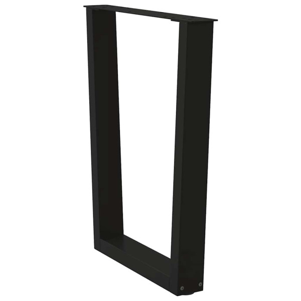 Patas para mesa de comedor forma V 2 uds negro 70x(72-73.3) cm M 5