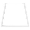 Patas para mesa de comedor en forma de V 3 uds acero blanco 5