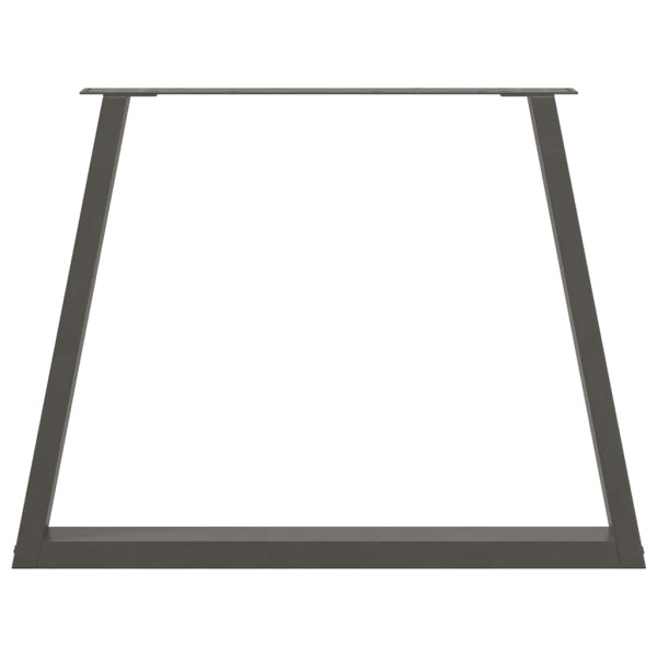 Patas para mesa comedor forma V 3uds antracita 90x(72-73.3) cm M 5