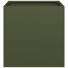 Vaso/floreira 40x40x40 cm aço laminado a frio verde 4