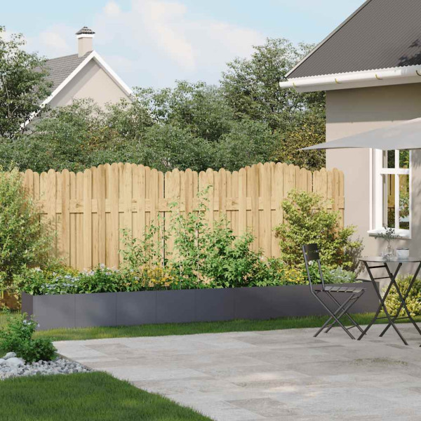 Jardinera de acero laminado en frío antracita 360x40x40 cm M 3