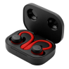Auriculares deportivos spartan bluetooth 5.3 manos libres accesorios intercambiables detalles en rojo 1