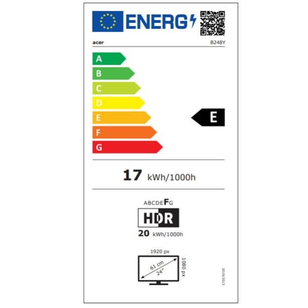 Monitor ACER 23.8" IPS UM.QB8EE.001 negro M 8