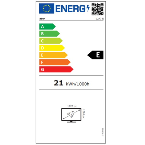 Monitor ACER VERO 27" IPS UM.HV7EE.E03 negro M 6