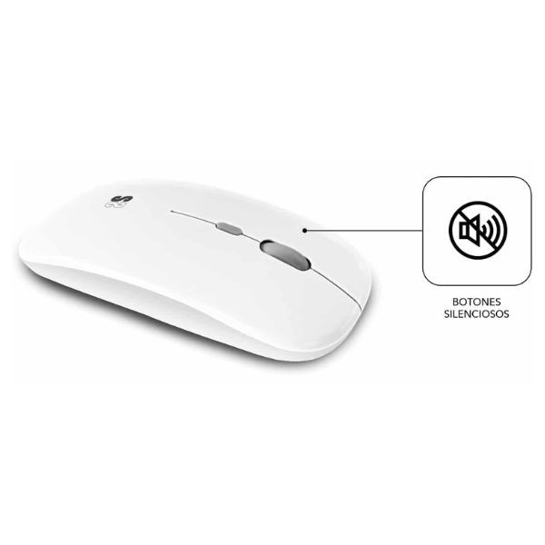 Teclado y Ratón inalámbrico Subblim Combo Compact BT plata M 4