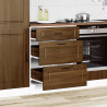 Mueble bajo de cocina porto roble marrón madera reconstituida 3