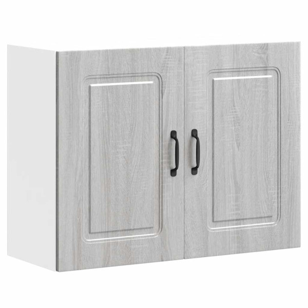 Mueble de pared de cocina Kalmar madera ingeniería sonoma gris D