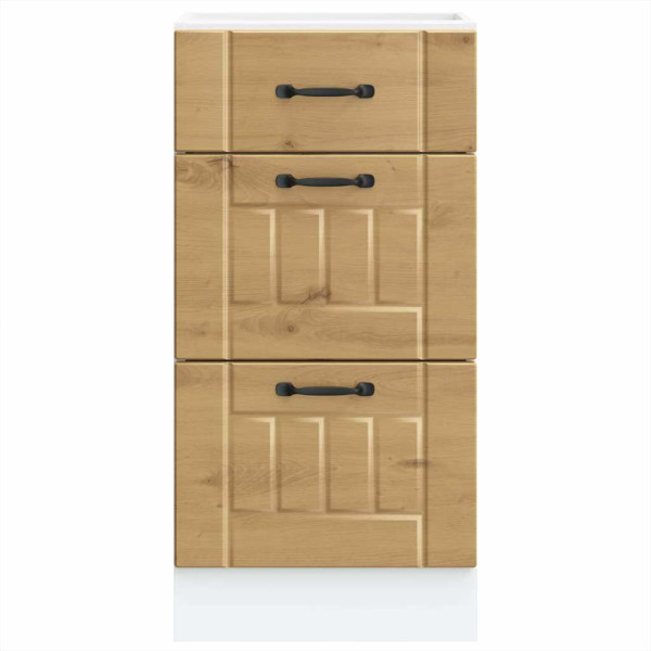 Mueble bajo de cocina Lucca roble artesanal M 4