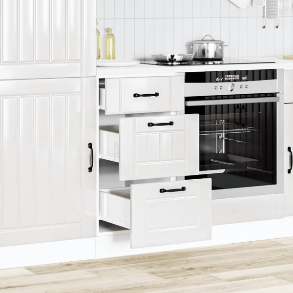 Mueble bajo de cocina Lucca blanca de alto brillo M 3