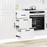 Mueble bajo de cocina Lucca blanca de alto brillo 3