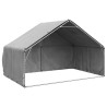 Caseta perros exterior con cubierta 3x2x1.9 m acero galvanizado 1