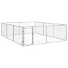 Canil exterior para cães com porta 3x4x1 m aço galvanizado 1