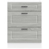Mueble bajo de cocina porto gris sonoma madera reconstituida 4