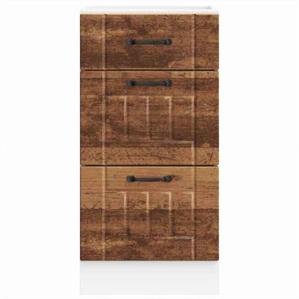 Mueble bajo de cocina Lucca madera vieja M 4