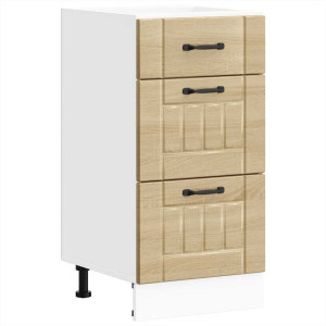 Mueble bajo de cocina Lucca roble sonoma H