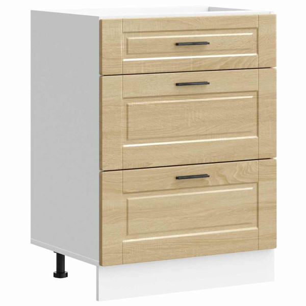 Mueble bajo de cocina porto roble sonoma madera reconstituida M 2