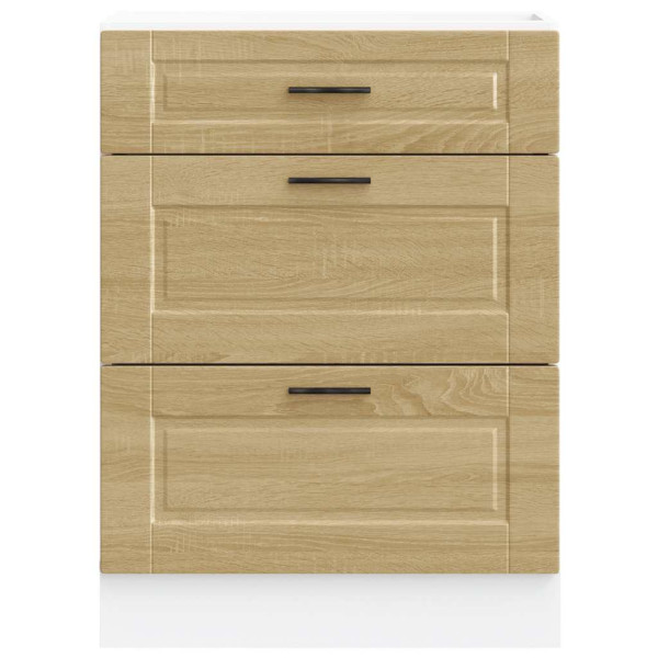 Mueble bajo de cocina porto roble sonoma madera reconstituida M 4