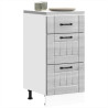 Mueble bajo de cocina Lucca madera contrachapada gris sonoma 1
