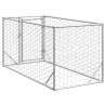 Canil exterior para cães com porta 2x1x1 m aço galvanizado 5