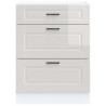 Mueble bajo de cocina Porto alto brillo blanco 4