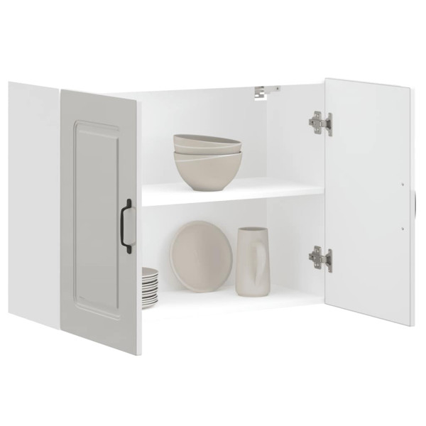 Armário de parede de cozinha Kalmar branco alto brilho M 3