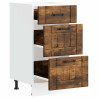 Mueble bajo de cocina Lucca roble ahumado 5
