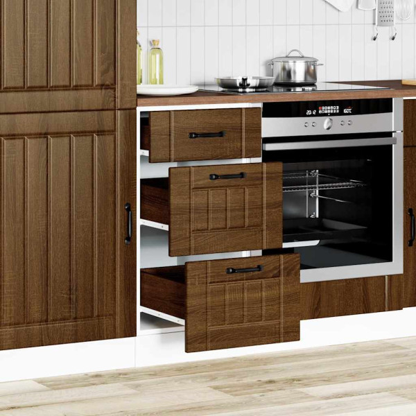 Mueble bajo de cocina Lucca roble marrón M 3