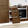 Mueble bajo de cocina Lucca roble marrón 3